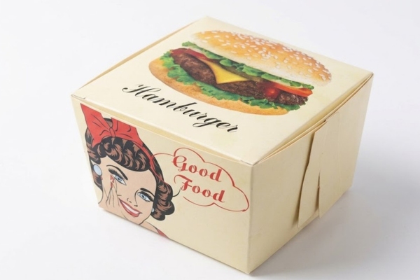 Mẫu hộp giấy đựng hamburger ấn tượng
