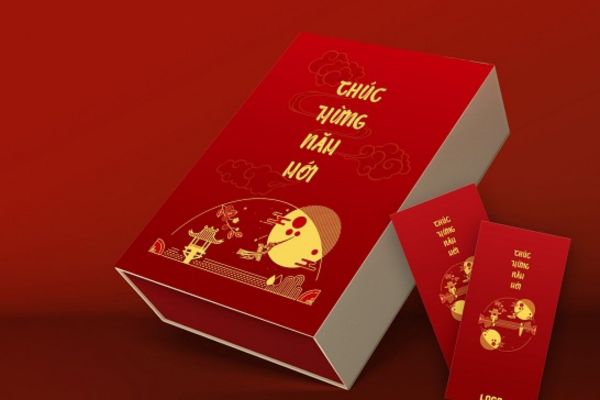 Hộp quà Tết Lạc Hồng giá rẻ, mẫu đẹp