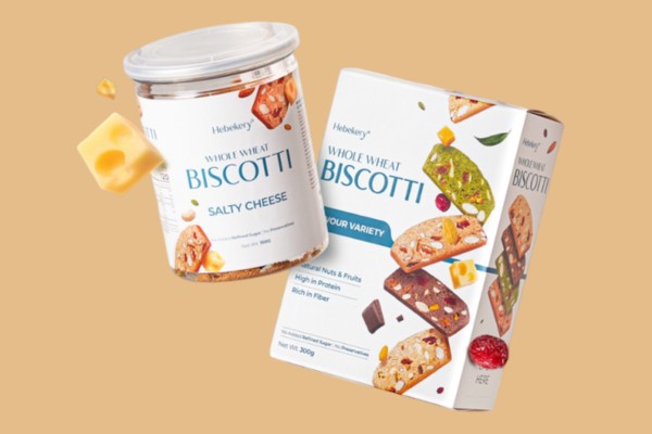 Mẫu in hộp đựng bánh biscotti ăn kiêng đẹp mắt