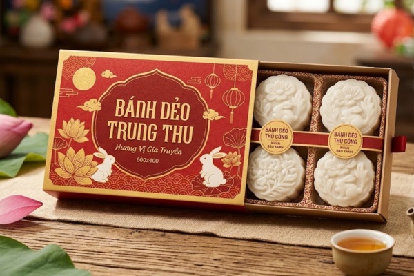 Tham khảo mẫu in hộp giấy đựng bánh dẻo đẹp mắt và an toàn