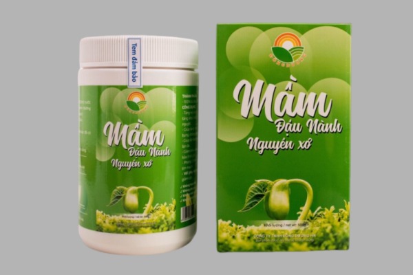Mẫu in hộp mầm đậu nành nắp gài