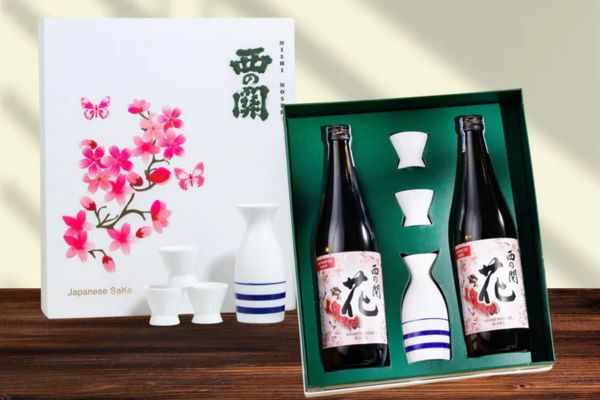 In hộp quà rượu sake giá rẻ, thiết kế theo yêu cầu