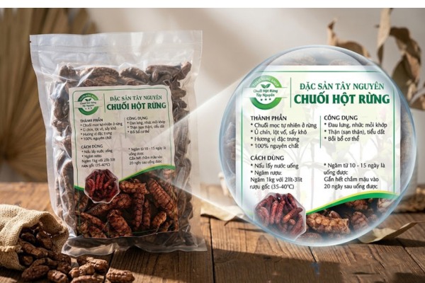Những mẫu in tem nhãn chuối hột rừng đẹp mắt