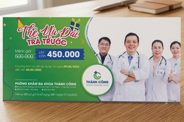 Mẫu in voucher khám mắt chuyên nghiệp