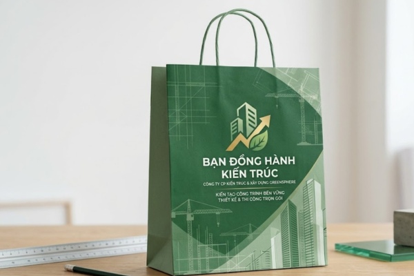 Mẫu túi giấy công ty kiến trúc đẹp mắt