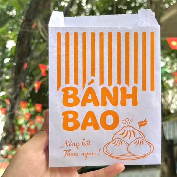 In Hoa Long nhận thiết kế và in mẫu túi giấy đựng bánh bao lấy ngay