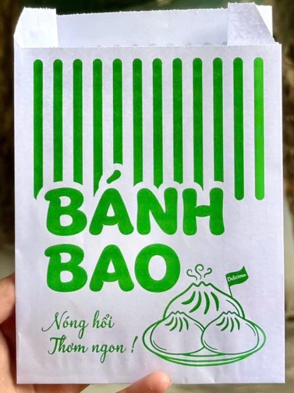 In Hoa Long nhận thiết kế và in mẫu túi giấy đựng bánh bao số lượng ít