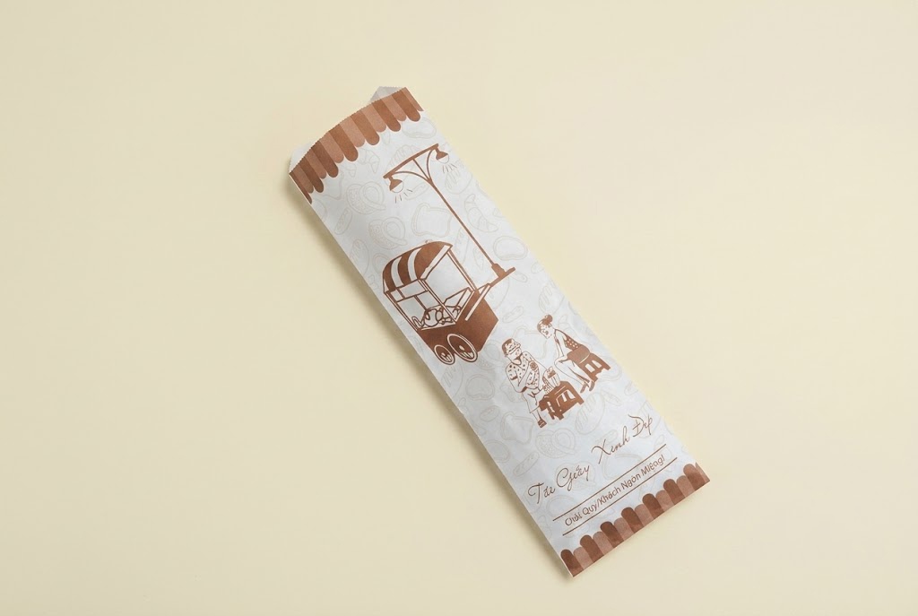 Mẫu túi giấy đựng bánh mì que nổi bật