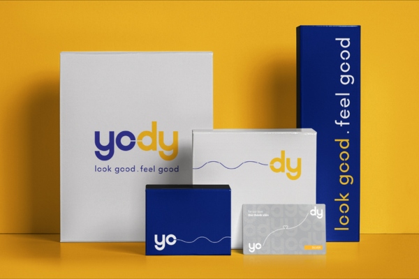 Mẫu túi giấy Yody đồng bộ thương hiệu
