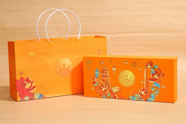 Những mẫu hộp giấy đựng bánh trung thu 3 cái ấn tượng