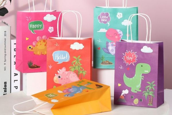 Túi giấy họa tiết con vật giá rẻ, chất lượng