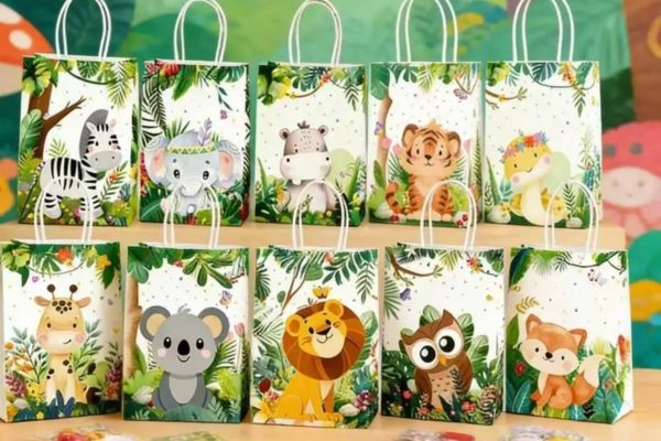 Túi giấy họa tiết con vật giá rẻ, chất lượng