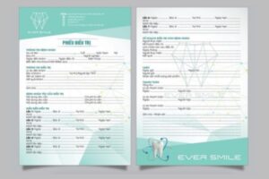 15+ Mẫu phiếu khám răng đẹp mắt chuẩn
