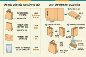 Các kiểu cấu trúc túi giấy phổ biến nhất