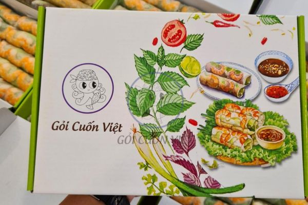 Hộp giấy đựng gỏi cuốn giá rẻ, chất lượng cao