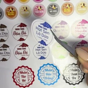 In tem nhãn nhân bánh giá rẻ, thiết kế theo yêu cầu