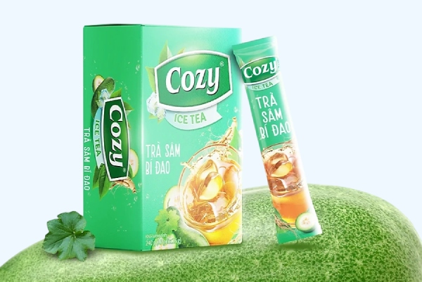 In Hoa Long nhận thiết kế và in ấn Hộp giấy đựng trà bí đao đẹp