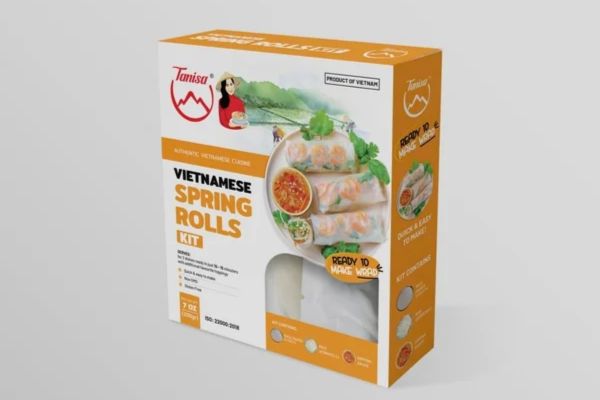 Hộp giấy đựng gỏi cuốn giá rẻ, chất lượng cao