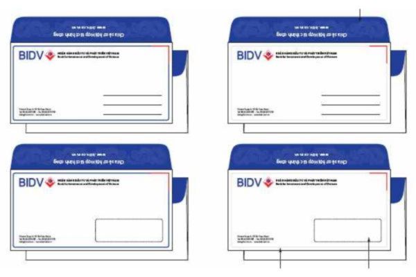 In bao thư BIDV giá rẻ, thiết kế theo yêu cầu