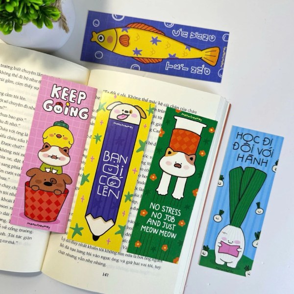 In Hoa Long nhận thiết kế và In Bookmark đáng yêu đẹp