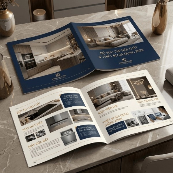 In Hoa Long nhận thiết kế và in catalogue điện máy chất lượng