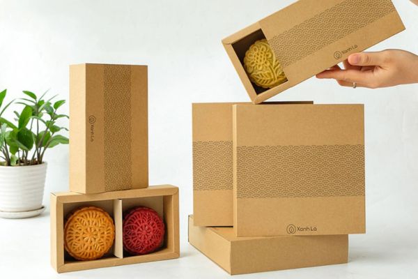 In hộp trung thu giấy kraft giá rẻ, mẫu đẹp