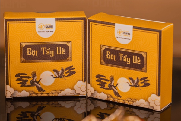 Mẫu in hộp bột tẩy uế trang trọng