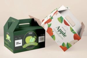 In hộp carton đựng táo giá rẻ, chất lượng cao