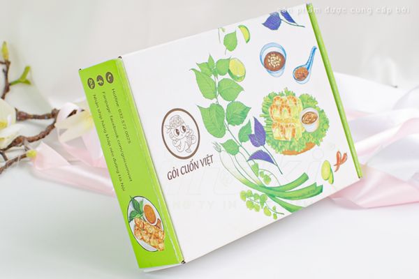 Hộp giấy đựng gỏi cuốn giá rẻ, chất lượng cao