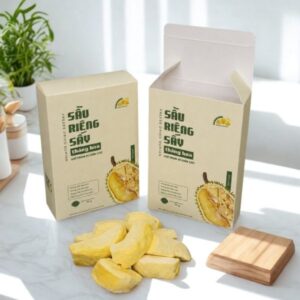 In hộp sầu riêng sấy giá rẻ, thiết kế theo yêu cầu