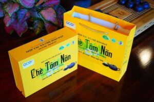 In hộp chè tôm nõn giá rẻ, chất lượng cao