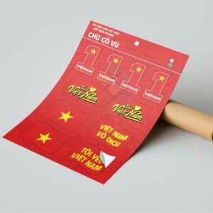 In sticker cổ vũ bóng đá đẹp mắt nhanh chóng tại Hà Nội