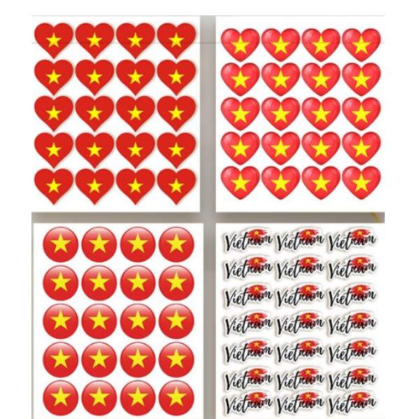 In sticker cổ vũ bóng đá số lượng ít, giá rẻ In sticker cổ vũ bóng đá số lượng ít