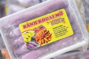In tem nhãn bánh khoai mỡ giá rẻ, mẫu đẹp