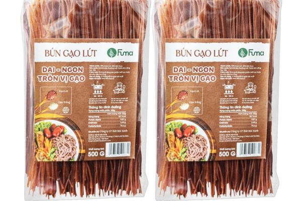 In tem nhãn bún gạo lứt giá rẻ, mẫu đẹp