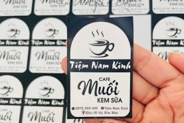 In tem cà phê muối giá rẻ, mẫu đẹp