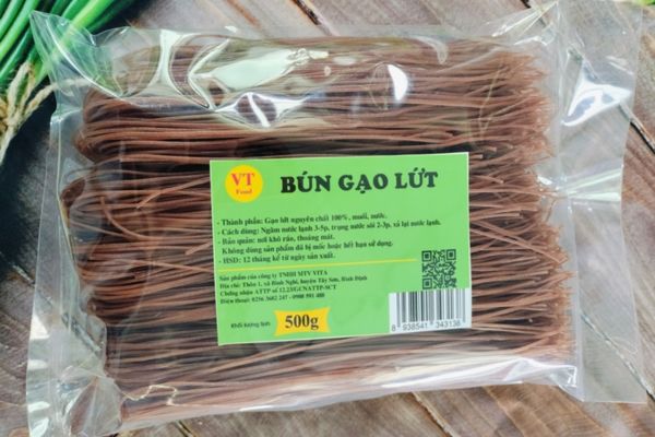 In tem nhãn bún gạo lứt giá rẻ, mẫu đẹp