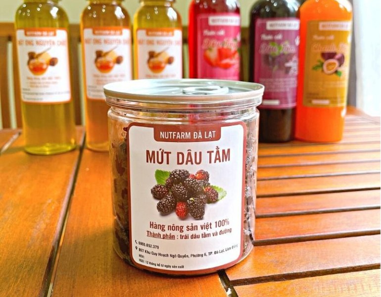 In tem mứt dâu tằm giá rẻ