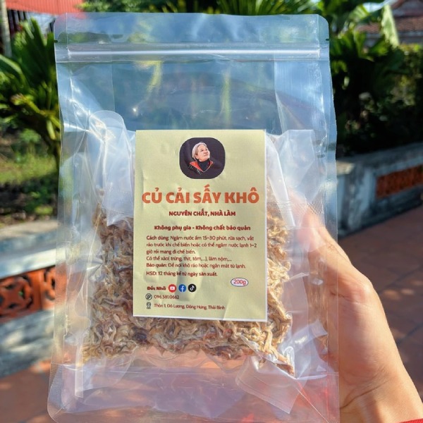 In Hoa Long nhận in tem nhãn củ cải sấy khô theo yêu cầu