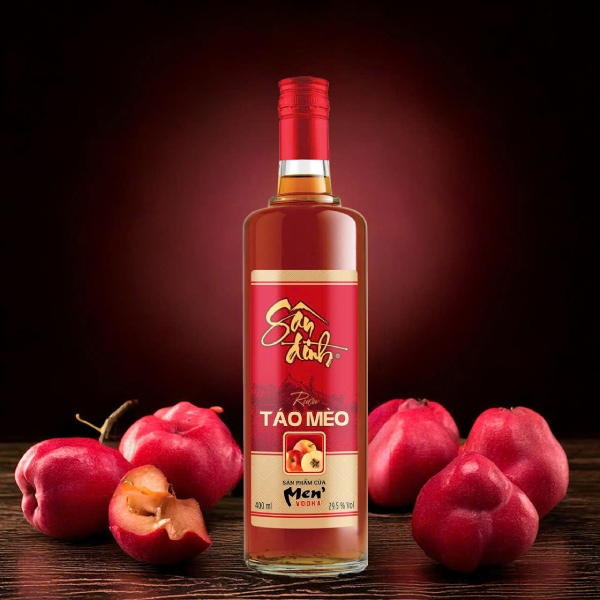 In Hoa Long nhận thiết kế và In tem rượu táo mèo giá rẻ