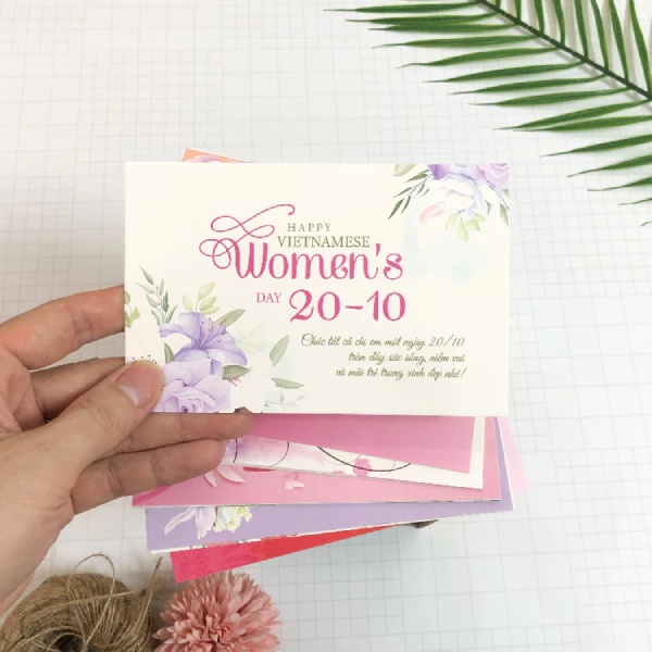 in thiệp 20-10 In Hoa Long nhận in thiệp 20-10 chất lượng