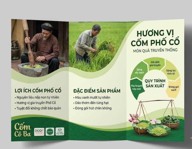 In tờ rơi cốm phố cổ chuyên nghiệp