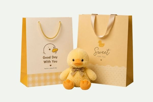 Túi giấy đựng gấu bông giá rẻ, mẫu đẹp