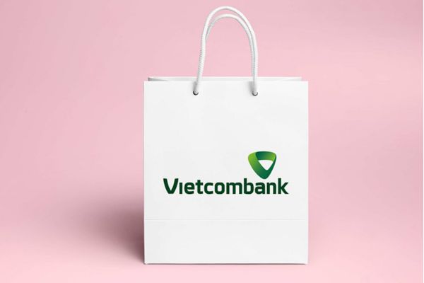 In túi giấy vietcombank giá rẻ, thiết kế theo yêu cầu