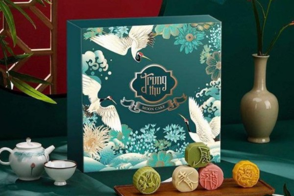Mẫu hộp bánh trung thu Bạch Hạc đẹp mắt