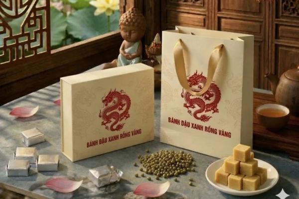 Mẫu hộp bánh đậu xanh giá rẻ, thiết kế chuyên nghiệp