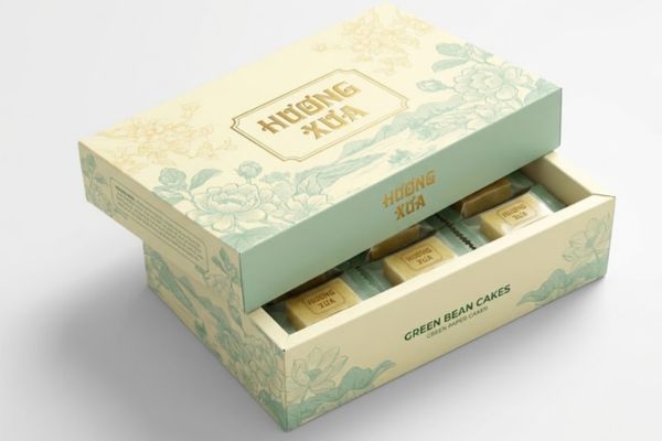 Mẫu hộp bánh đậu xanh giá rẻ, thiết kế chuyên nghiệp