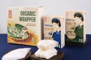 Mẫu hộp giấy đựng bún khô đẹp, chất lượng cao