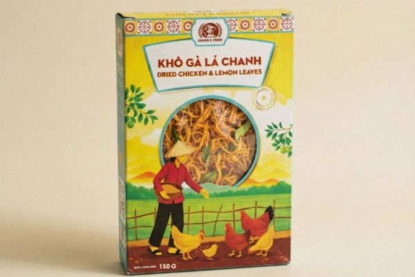 Mẫu hộp giấy đựng khô gà giá rẻ, chất lượng cao