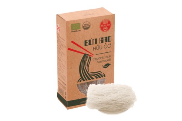 Mẫu hộp giấy đựng bún khô đẹp, chất lượng cao